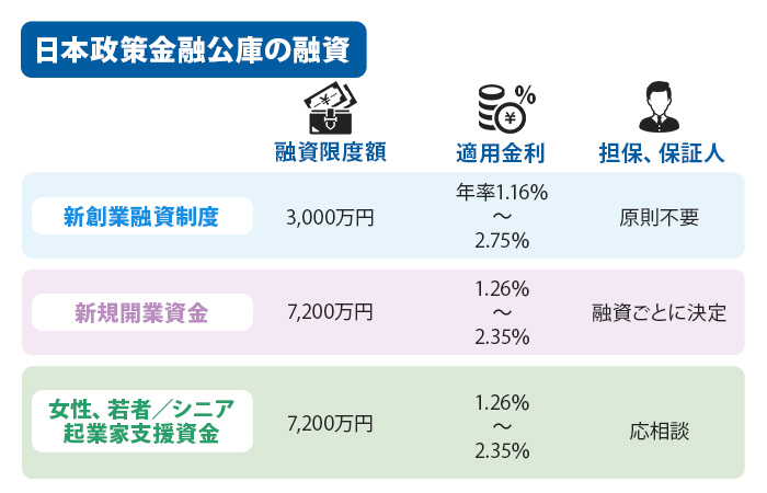 日本政策金融公庫の融資
