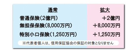 信用保証協会　保証の別枠