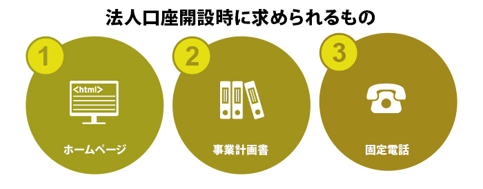 法人口座開設時に求められる標準的な必要物・書類