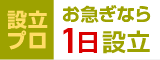 お急ぎなら1日設立